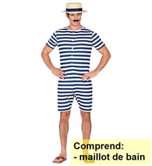 Déguisement Maillot de Bain Retro / Costume Maillot de Bain 1900 / La Maison Du Déguisement