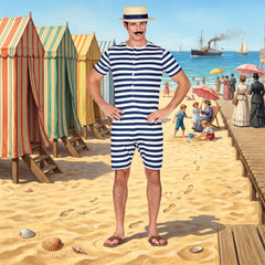 Déguisement Maillot de Bain Retro / Costume Maillot de Bain 1900 / La Maison Du Déguisement