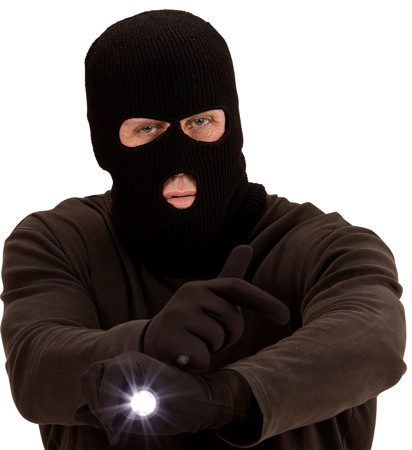 Cagoule voleur noir / Cagoule Braqueur noir / Masque Cagoule Noir / La Maison Du Déguisement