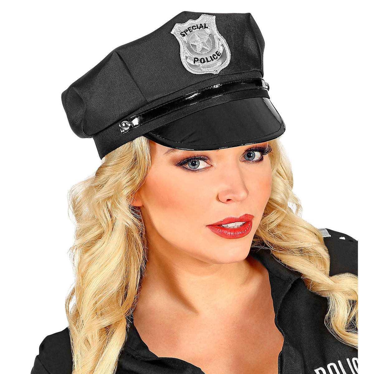 Casquette de Policier Noir / Chapeau Casquette Police / La Maison Du Déguisement