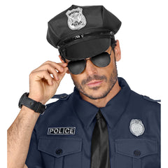 Casquette de Policier Noir / Chapeau Casquette Police / La Maison Du Déguisement