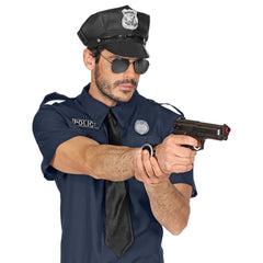 Casquette de Policier Noir / Chapeau Casquette Police / La Maison Du Déguisement