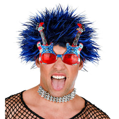 Lunettes Guitare USA / Lunettes Guitare Américain / Lunettes Guitare Drapeau États-Unis / La Maison Du Déguisement