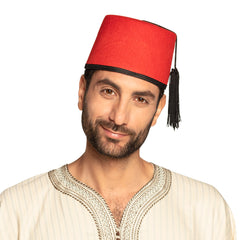 Chapeau Fez Turc Rouge / Chapeau Fez Fadime / La Maison Du déguisement