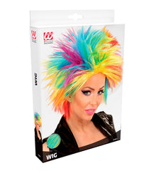 Perruque Punk Arc en Ciel / Perruque Punk Rainbow Cheveux Multicolores / La Maison Du Déguisement