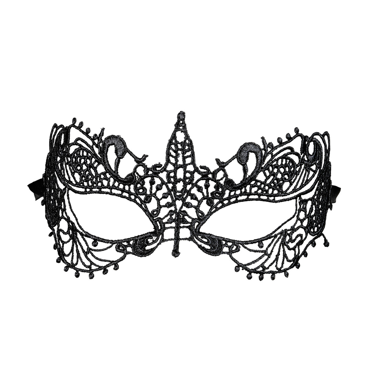 Loup Vénitien dentelle noir / Masque Antique noir / La Maison Du Déguisement