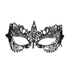 Loup Vénitien dentelle noir / Masque Antique noir / La Maison Du Déguisement