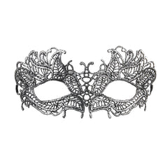 Loup Vénitien dentelle Argent / Masque dentelle Antique Argent / La Maison Du Déguisement