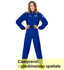 Location Déguisement Astronaute Bleu Femme / Location Costume cosmonaute Bleu Adulte / La Maison Du Déguisement