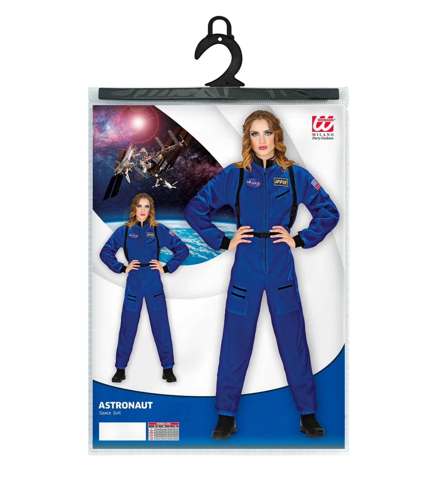 Déguisement Astronaute Bleu Femme / Costume cosmonaute bleu Femme / La maison du déguisement