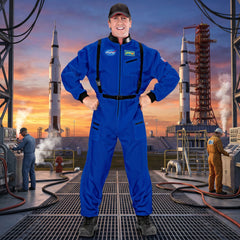 Déguisement Astronaute Bleu Adulte / Costume Cosmonaute Bleu Homme / Costume Astronautes Futuriste / La Maison Du Déguisement