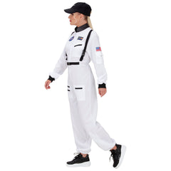 Location Déguisement Astronaute Blanc Femme / Location Costume cosmonaute Blanc Adulte / La Maison Du Déguisement