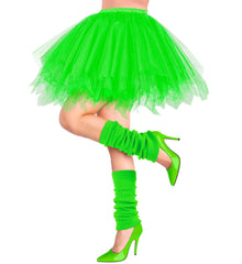 Guêtres Années 80 Vert Disco / Jambières Vert Fluo / La Maison Du Déguisement