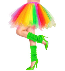 Guêtres Années 80 Vert Disco / Jambières Vert Fluo / La Maison Du Déguisement