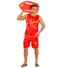 Déguisement Boobs Watch Homme / Costume Baywatch Adulte / Costume Alerte à malibu Rouge / La Maison Du Déguisement