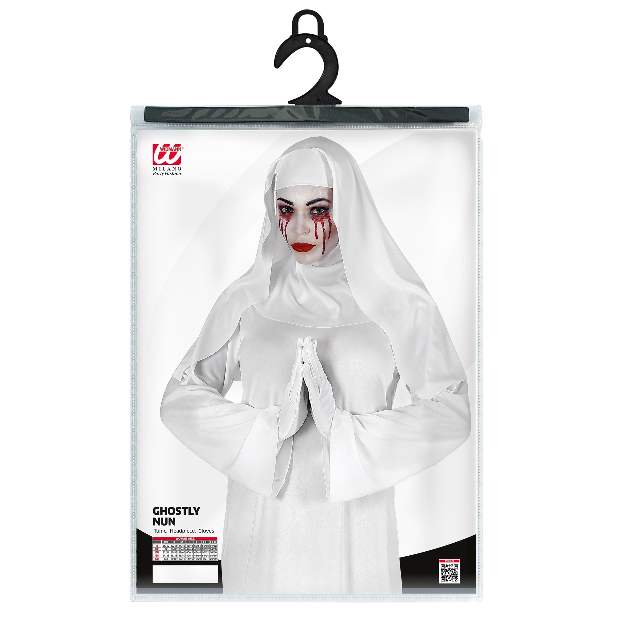 Déguisement Bonne Sœur Fantomatique Adulte / Costume Nonne Blanche Religieuse Halloween Femme / La Maison Du Déguisement