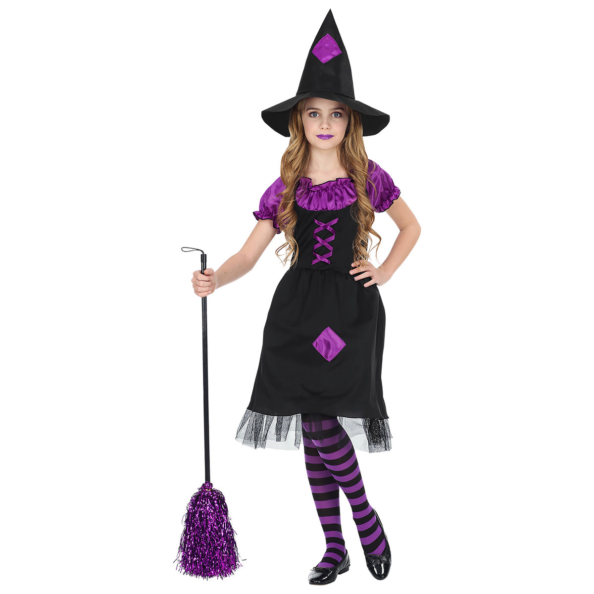 Déguisement Sorcière violette Fille / Costume Sorcière Enfant / La Maison Du Déguisement