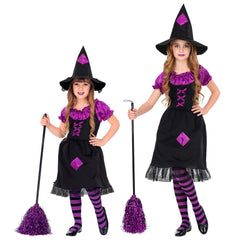 Déguisement Sorcière violette Fille / Costume Sorcière Enfant / La Maison Du Déguisement