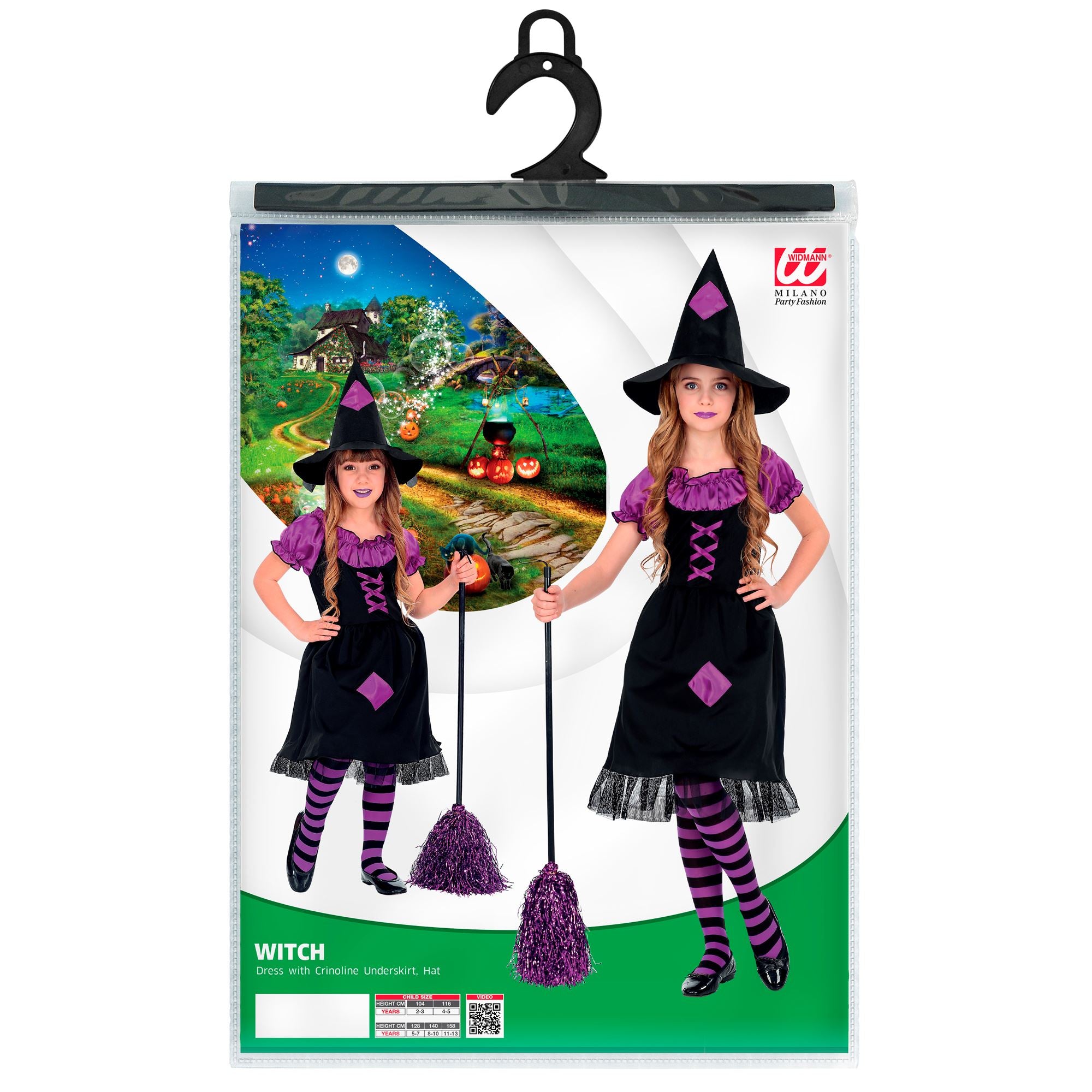 Déguisement Sorcière violette Fille / Costume Sorcière Enfant / La Maison Du Déguisement