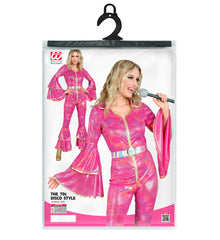 Déguisement Mode Années 70 Style Disco / Costume combinaison Disco Abba Rose / La maison du déguisement