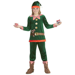 Déguisement Lutin De Noël Enfant / Costume Elf Qui Aide Le Père Noël Enfant / La Maison Du Déguisement