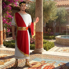 Déguisement Jules César Luxe Adulte / Costume Empereur Romain Luxe Homme / La Maison Du Déguisement