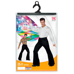 Pantalon Pattes d’éléphant Noir / Pantalon Disco Année 70 / 80s Noir / la maison Du Déguisement