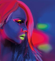 Set avec 6 Crayons de Maquillage Fluo / Boite de 6 crayons à maquillage Fluo / La Maison Du Déguisement