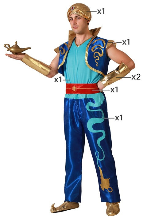 Déguisement Génie de Aladdin / Costume Arabe Sultan Adulte / La Maison Du Déguisement.