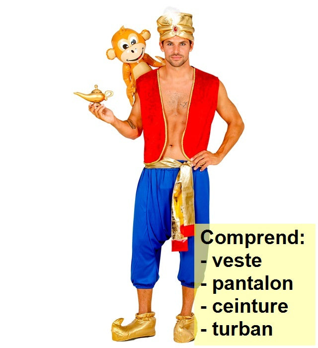 Déguisement Aladdin Homme / Costume Prince Arabe,Oriental Adulte / La Maison Du Déguisement
