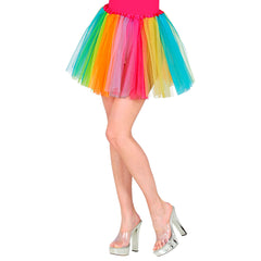 Tutu Jupon Fluo Multicolore Années 80 / Tutu résille Arc-en-ciel / La Maison Du Déguisement