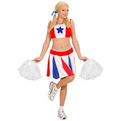 Pompon Blanc De Cheerleader / Pom Pom Blanc Luxe / La maison Du Déguisement