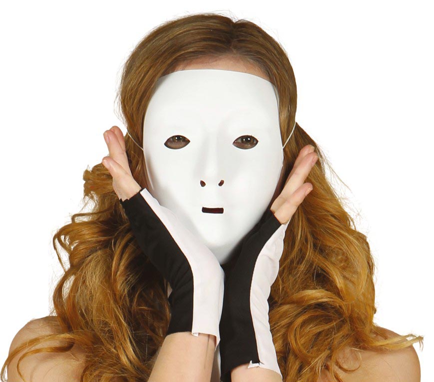 Masque Blanc à Décorer Pvc / Masque De Théâtre Blanc / La Maison Du Déguisement