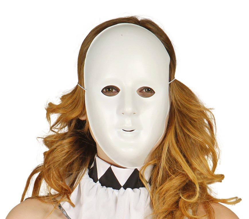 Masque Blanc à Décorer Pvc BM / Masque De Théâtre Blanc BM / La Maison Du Déguisement