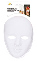 Masque Blanc à Décorer Pvc BM / Masque De Théâtre Blanc BM / La Maison Du Déguisement