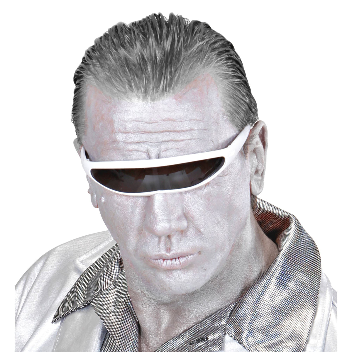 Lunettes Robot Blanc / Lunettes Galaxy Blanc / Lunettes Futuriste Blanc / Lunettes Space Blanc / La Maison Du Déguisement