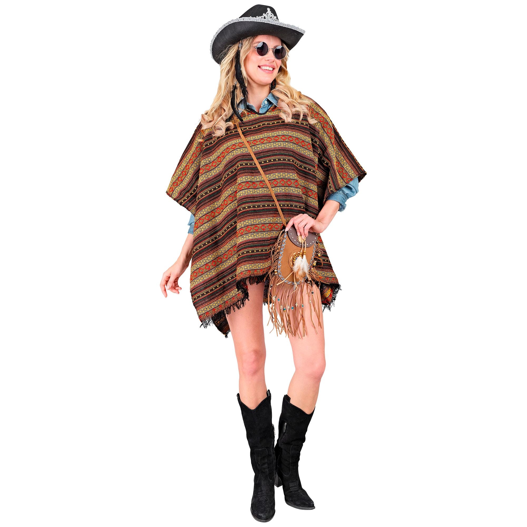 Déguisement Poncho Western Réversible / Costume Poncho Mexicain / La Maison Du Déguisement