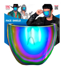 Lunettes Écran Facial Miroir Bleu Et Violet / Face Shield Mirror Lens Blue et Purpel / La Maison Du Déguisement