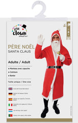 Déguisement De Père Noël Manteau Rouge Adulte / Costume Robe Santa Claus économique / La Maison Du Déguisement