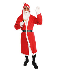 Déguisement De Père Noël Manteau Rouge Adulte / Costume Robe Santa Claus économique / La Maison Du Déguisement