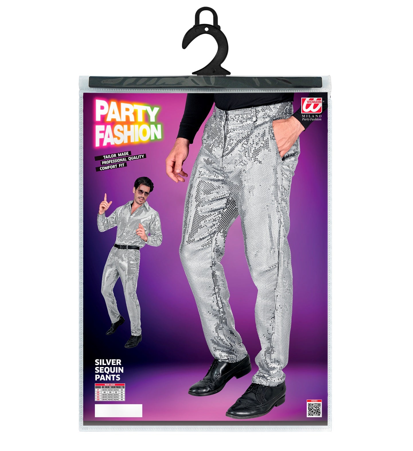 Déguisement Pantalon Argent Party Fashion / Pantalon sequins Argent luxe / La maison du déguisement