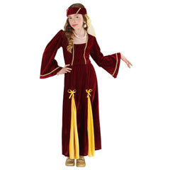 Déguisement de Princesse Médiévale Enfant / Costume Robe Tavernière Moyen Âge Fille / La Maison Du Déguisement