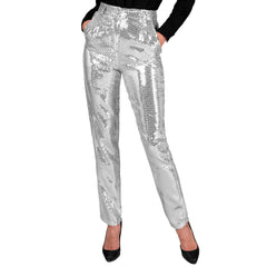 Déguisement Pantalon Argent Party Fashion / Pantalon sequins Argent luxe / La maison du déguisement