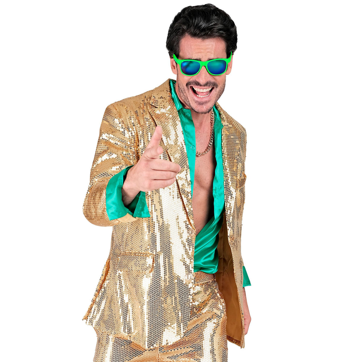 Déguisement Veste Party Fashion Or / Veste Sequins Or Luxe / La Maison Du Déguisement