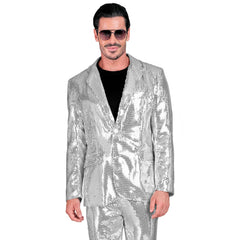 Déguisement Veste Party Fashion Argent / Veste sequins Argent luxe / La maison du déguisement (Copy)