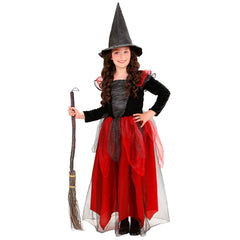 Déguisement Sorcière Félicia Rouge Fille / Costume Sorcière Rouge Enfant / La Maison Du Déguisement