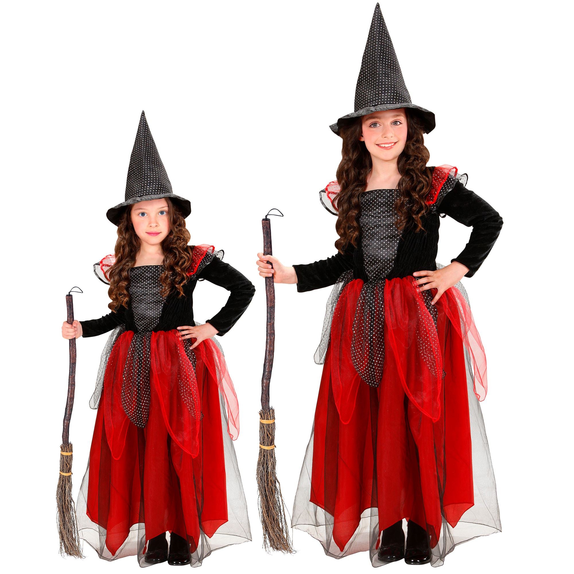 Déguisement Sorcière Félicia Rouge Fille / Costume Sorcière Rouge Enfant / La Maison Du Déguisement
