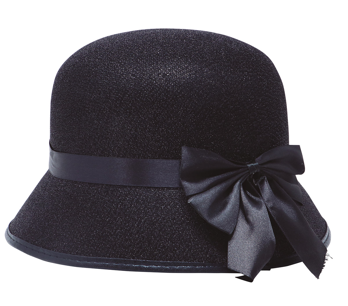 Chapeau Cloche Noir Style Années 1900 / Chapeau Dame Année 20 / La Maison Du Déguisement