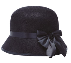 Chapeau Cloche Noir Style Années 1900 / Chapeau Dame Année 20 / La Maison Du Déguisement