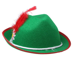 Chapeau Bavarois avec plumes / Chapeau Tyrolienne avec plumes / La Maison Du DéguisementC
